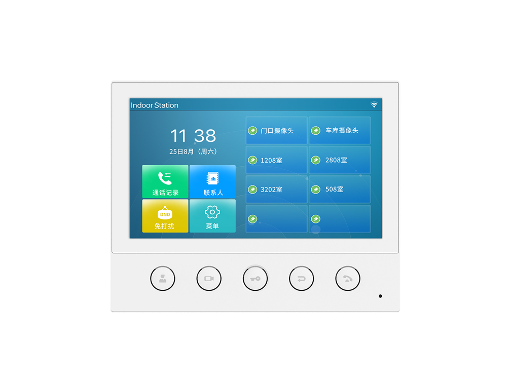 sip室內彩屏對講機i53w