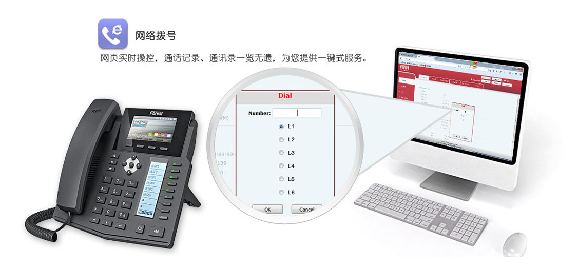 方位IP電話機(jī)X5S網(wǎng)絡(luò)撥號