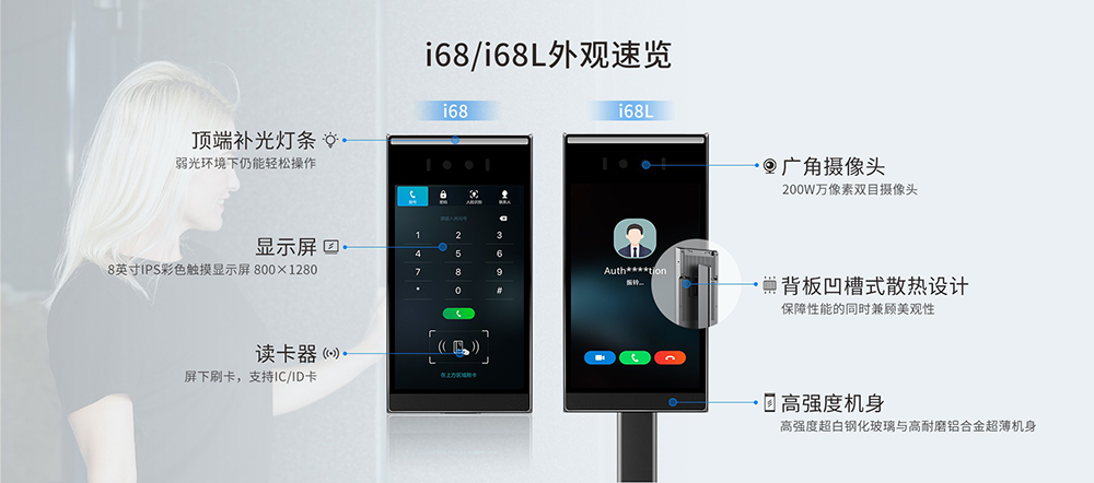 i68人臉識別門禁