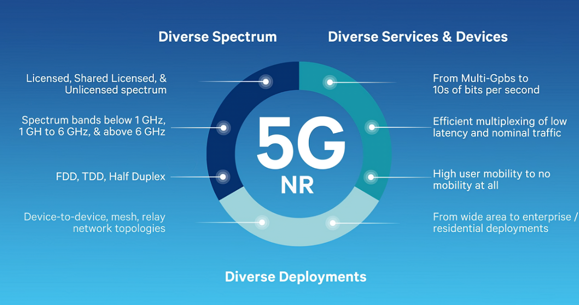 5G NR全概述與對比